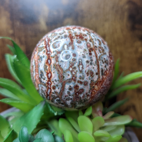 ๐ leopard Jasper Sphere ๐ - Picture 2 of 5